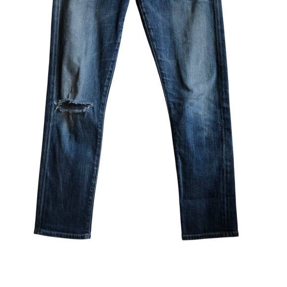 COH Emerson Slim Fit Boyfriend Jeans Medium Wash Ripped Knee Size 24 - Picture 4 of 14